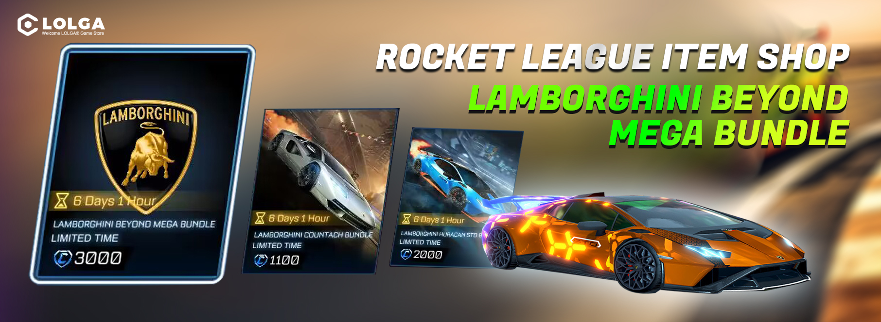 Rocket League Item Shop: Lamborghini Beyond Mega Bundle